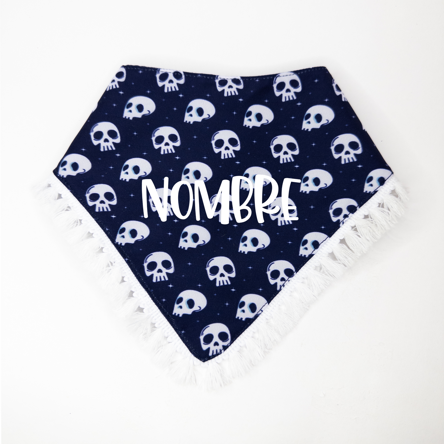 Bandana Calaveritas con Flecos