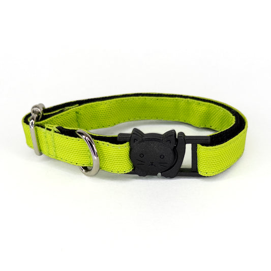 Collar Gato Verde Limón