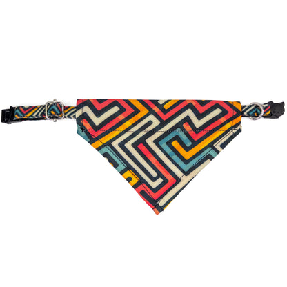 Bandana Gato Colorful Zigzag