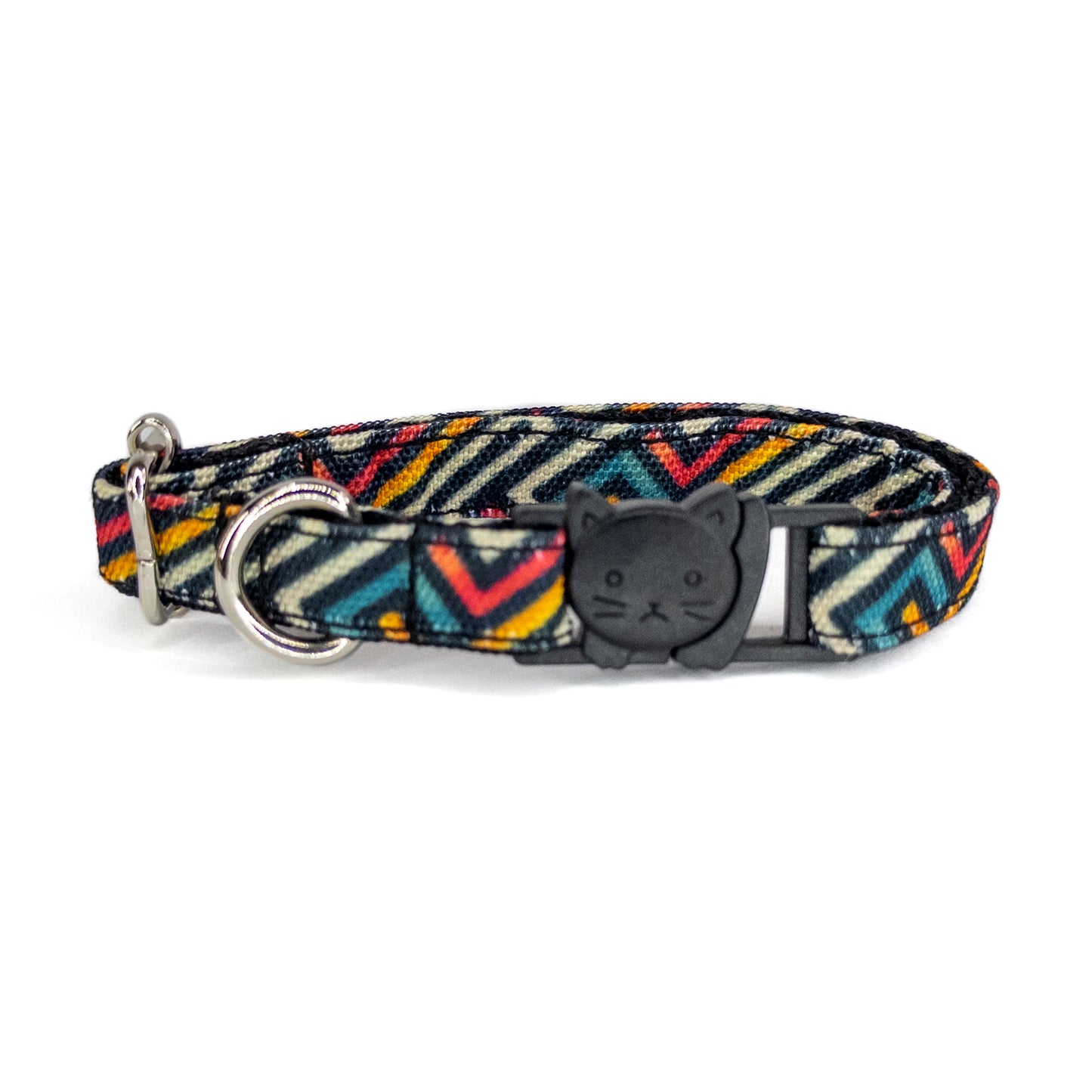 Collar Gato Colorful Zigzag