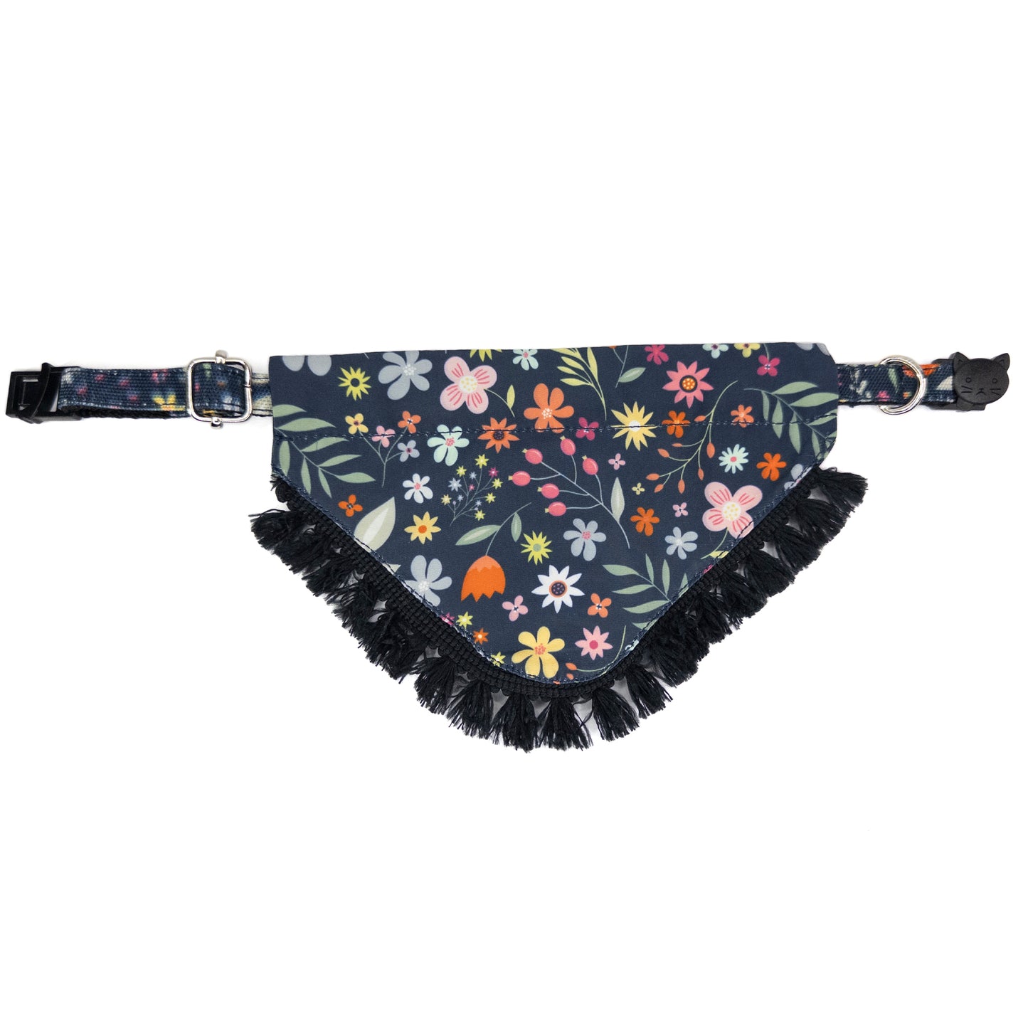 Bandana Gato Floral Midnight